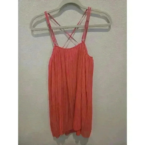 BCBGeneration Women's XS Coral Pleated Cami Dress Short Sleeveless Swiftie - Picture 8 of 10